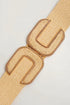 Braided Straw Texture Elastic Wide Waist Cinching Belt