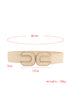 Braided Straw Texture Elastic Wide Waist Cinching Belt