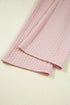 Braided Textured Ruffle Hem Wide Leg Pant Set