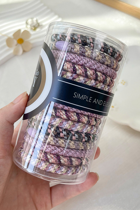 Braided Woven Elastic Stretch Texture Ponytail Hair Tie Set