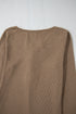 Broderie Anglaise Trimmed Ribbed Knit Fitted Long Sleeve Top