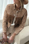 Brown Rhinestone Fringed Cowgirl Fashion Denim Jacket