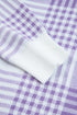 Brushed Plaid Pattern Mock Layer Long Sleeve Top