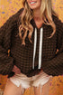 Bubble Textured Waffle Hoodie