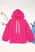 Bubble Textured Waffle Hoodie