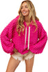 Bubble Textured Waffle Hoodie