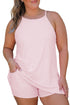 Build In Shorts Sleeveless Dress Short Two Piece Loungewear Set