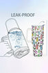 Bunny Pattern Insulated Alloy Travel Tumbler With Handle