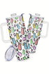 Bunny Pattern Insulated Alloy Travel Tumbler With Handle