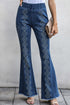Burn Distressed Rae Hem Bell Bottom Jeans