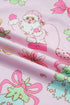 Button Front Long Sleeve Printed Lounge Set