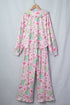 Button Front Long Sleeve Printed Lounge Set