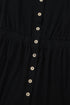 Button Front Long Sleeve Textured Mini Dress