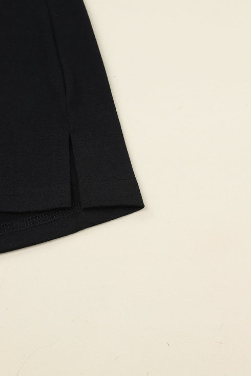 Button Front Long Sleeve Textured Mini Dress