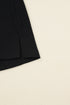 Button Front Long Sleeve Textured Mini Dress