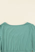 Button Front Long Sleeve Textured Mini Dress