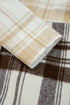Button Front Patchwork Side Pocket Plaid Shacket