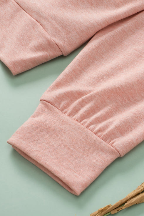 Button Front Princess Seam Exposed Detail Hoodie
