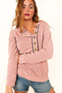 Button Front Princess Seam Exposed Detail Hoodie