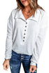 Button Front Turn-Down Neck Knit Top