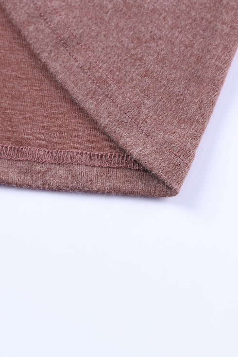 Buttoned High And Low Hem Hoodie