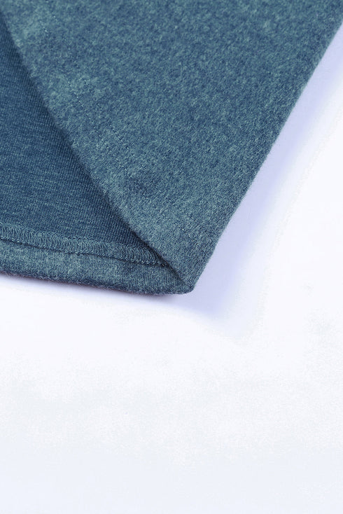 Buttoned High And Low Hem Hoodie