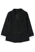 Buttoned Lapel Collar Blazer With Pocket