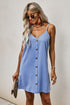 Buttoned Slip Dress