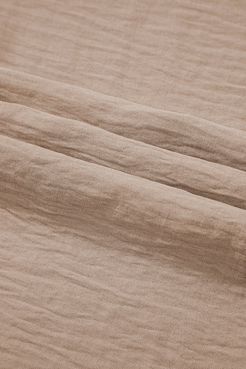 Buttoned Vest Drawstring Wide Leg Pants 2pcs Set