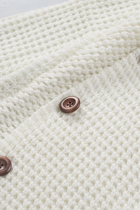 Buttoned Wrap Turtleneck Sweater