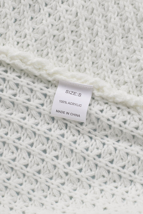 Buttoned Wrap Turtleneck Sweater