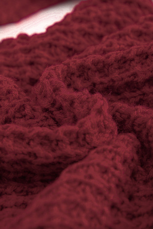 Buttoned Wrap Turtleneck Sweater