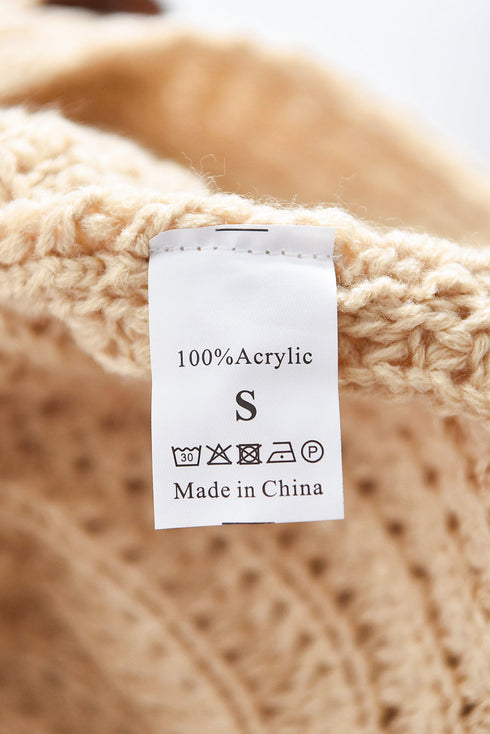 Buttoned Wrap Turtleneck Sweater