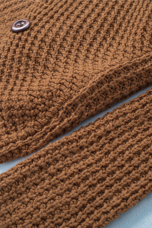 Buttoned Wrap Turtleneck Sweater