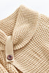 Buttoned Wrap Turtleneck Sweater
