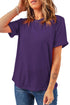 Soft Stretch Blend Crew Neck Short Sleeve Tee