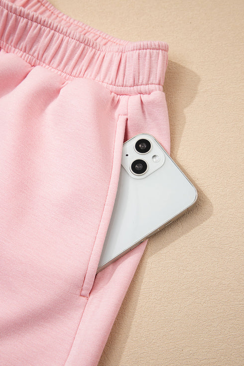 Puff Sleeve Pearl Embellished Scallop Trim Two Piece Dress