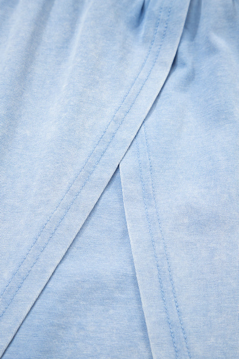 Mineral Wash Tank Top Split Skirt Two Piece Dress