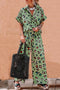 Exclusive Western Leopard Print Wide Leg Pant Sets