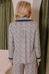 Leopard Print Bow Knot Patchwork Long Sleeve Lounge Set
