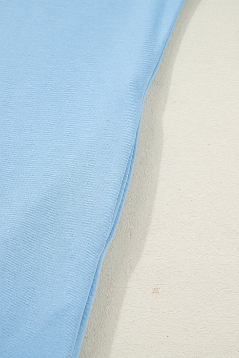 Polo Collar Snap Button Short Sleeve Scalloped Mini Dress