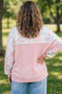 Patchwork Floral Print Long Sleeve Tunic Top