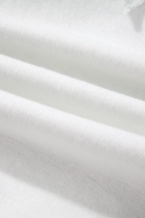 High Neck Ribbed Cuff And Hem Sweatshirt