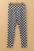 Checkered Print High Waist Stretch Skinny Leggings