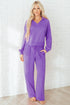 Active Collared Pullover And Central Seam Pant Set