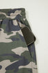 Western Utility Camo Print Tie Waist Pocket Shorts