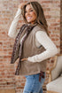 Exclusive Western Side Bow Sherpa Fleece Vest