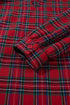 Plaid Long Sleeve Shift Silhouette Decoration Mini Dress