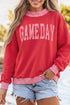 Gingham Plaid Letter Print Tunic Pullover Sweatshirt