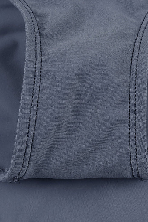 Wide Waistband Smooth Stretch Mini Swim Skirt